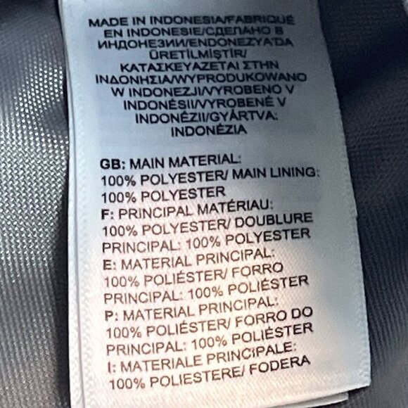 The North Face Blue Floral Pattern Double Pocket Hiking Lumbar Pack Sz M - New - Picture 9 of 10